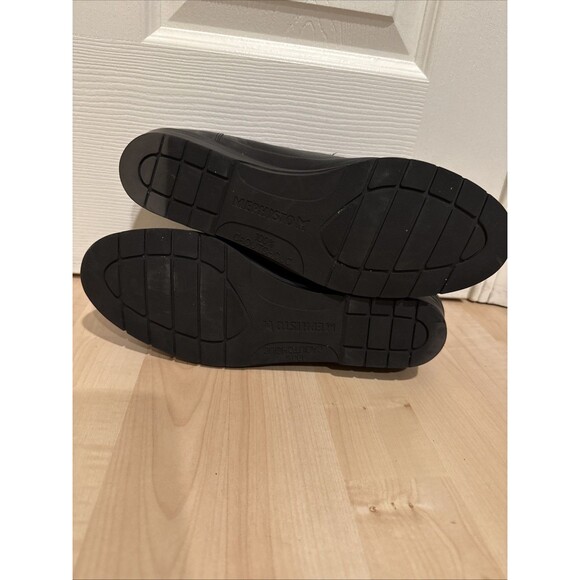 Mephisto Womens 11 Shoes Wedge Heel Oxford Black Leather Lace Up Air Jet - Picture 6 of 8